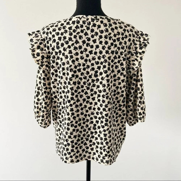 GB Fashion London Ruffle Sleeves Babydoll Top - Picture 3 of 15